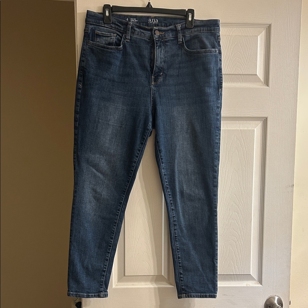 a.n.a Women's Blue Ankle Jeans